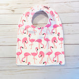 Pink Flamingo Baby Bib