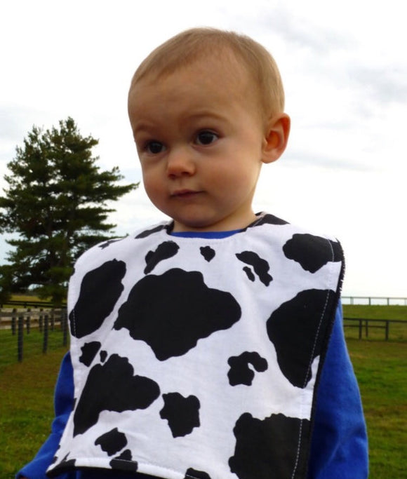 Cow Print Bib
